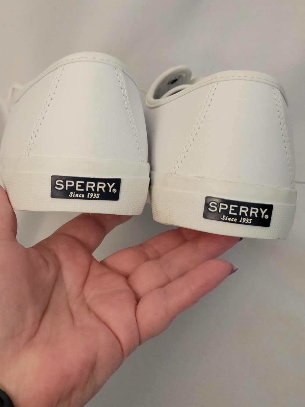 Sperry Top Sider White Sneaker Size 12 - Picture 6 of 12
